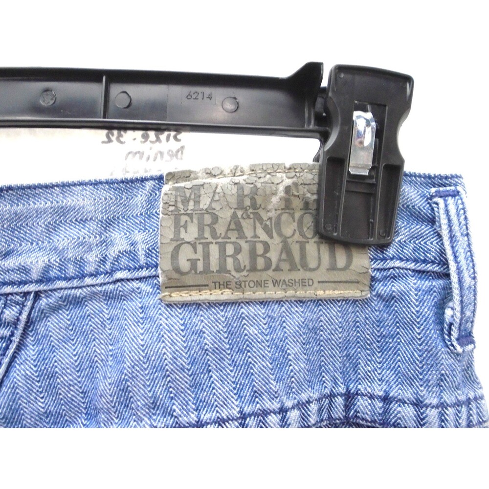 Vintage Marithé François Girbaud shorts Men Size 32 Denim Geometric stitch USA - Picture 11 of 11